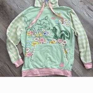 **ISO DO NOT BUY** Loungefly Green and Pink Bambi Hoodie